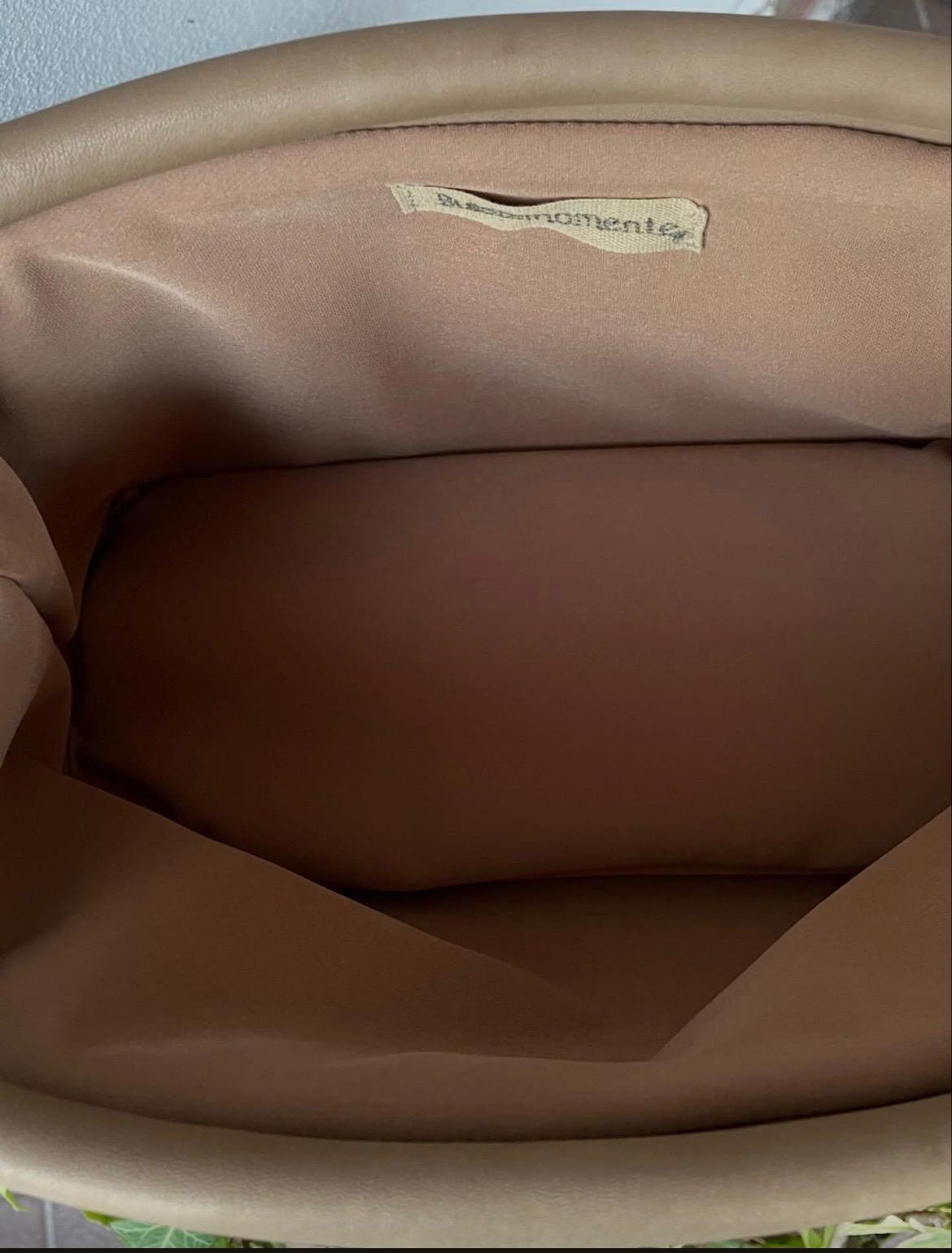 Borsa Virginia in vera pelle double-face con chiusura clic-clac