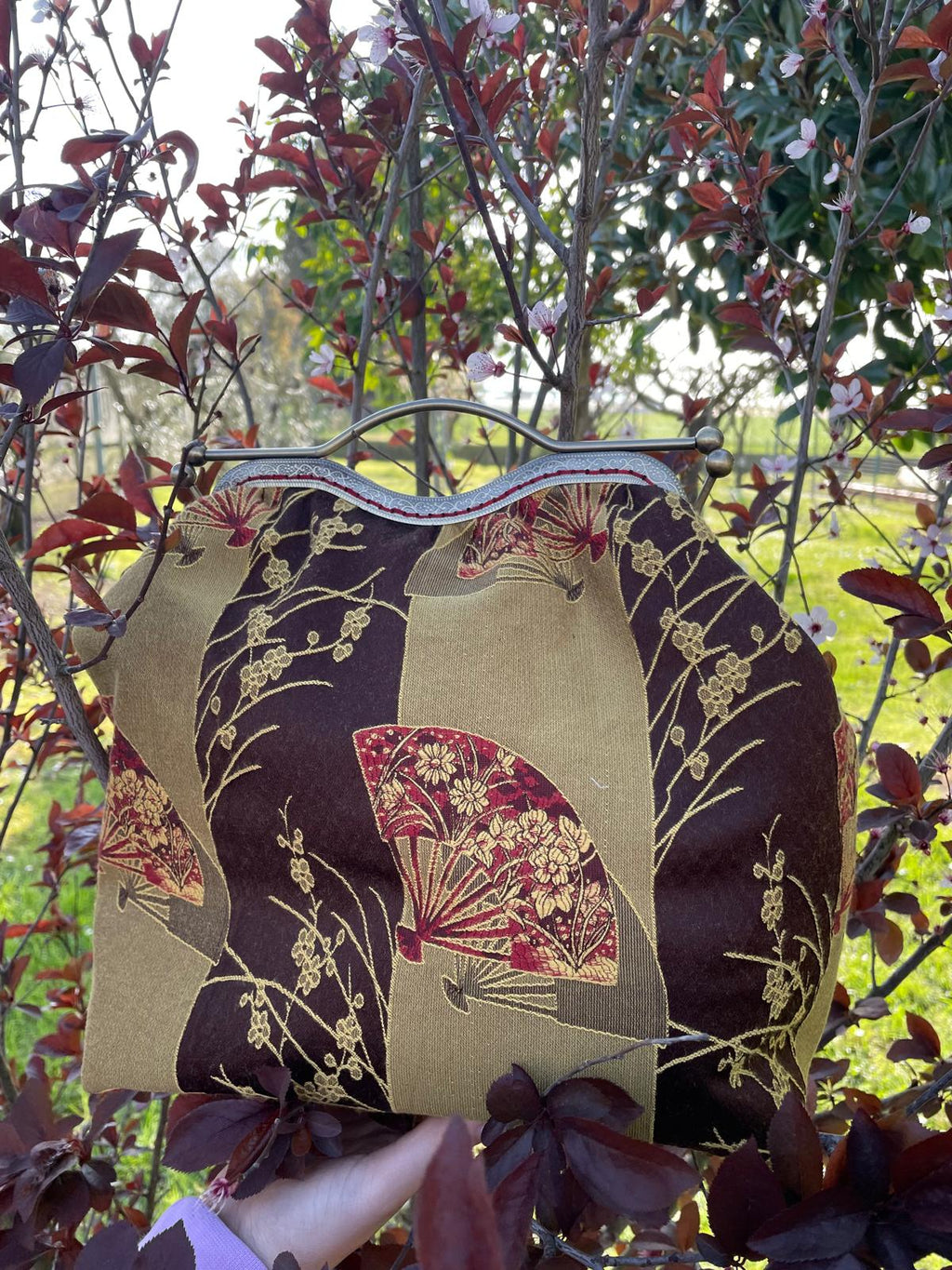 Sakura- borsa con apertura gioiello