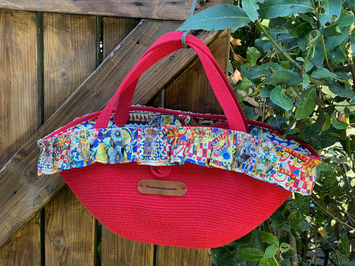 Borsa Sicilia in corda di cotone